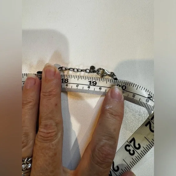 Silpada Sterling Silver Stormy Night Feldspar Pendent on Multi-strand Necklace - Picture 5 of 5